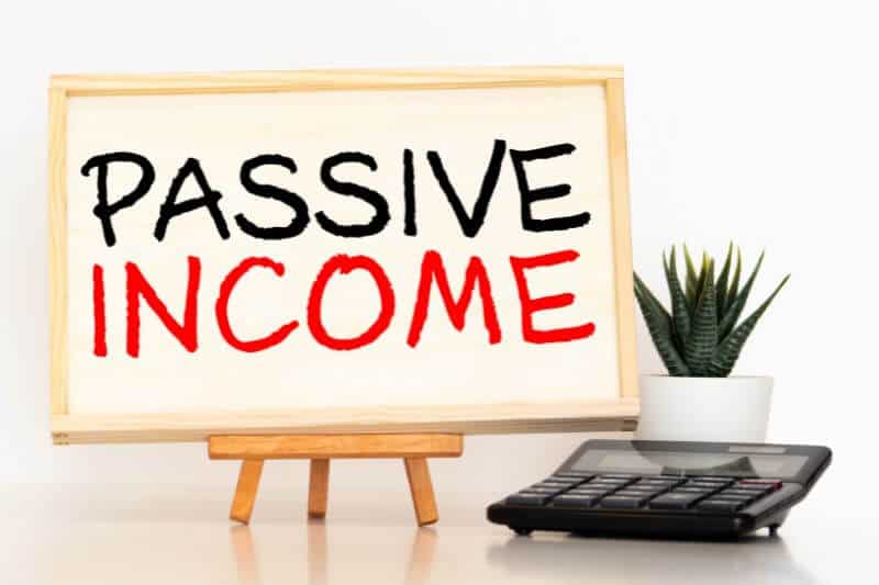 sign that says "Passive Income" 