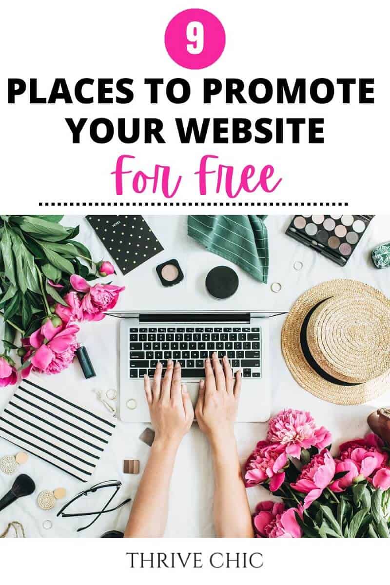 Ways to promote you website for free pin