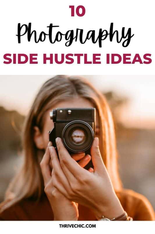 photography side hustle ideas pin
