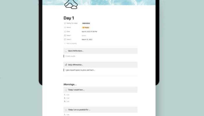 Best Notion Journal Templates for Boosting Your Productivity and Creativity 7 5 Minute Daily Journal