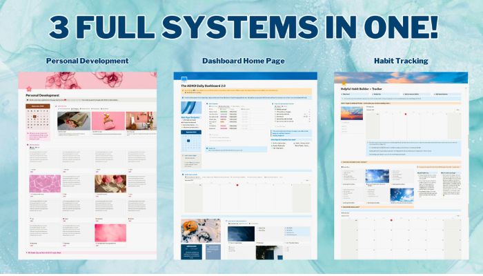 Best Notion Productivity Templates 5 The ADHD Daily Dashboard screenshot