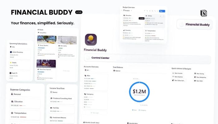 Financial Buddy for Notion