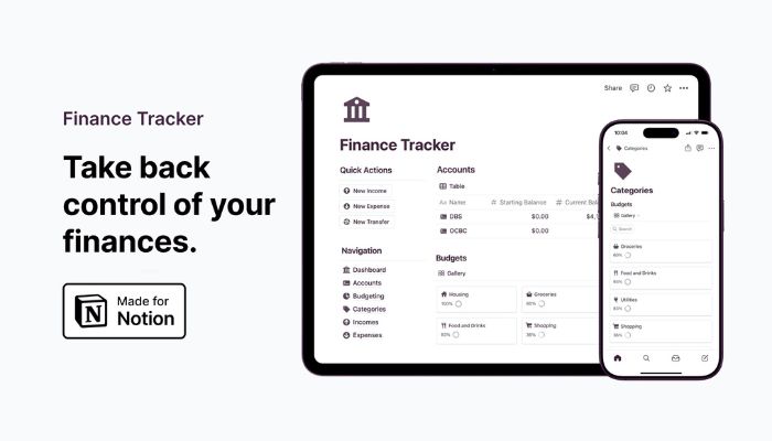 Minimalist Finance Tracker