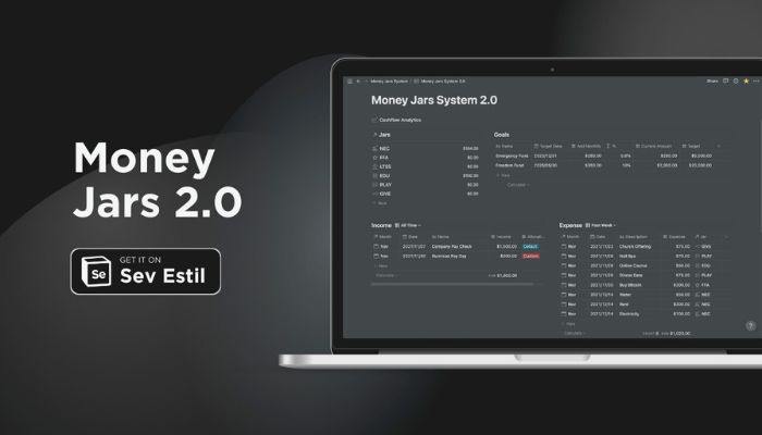 Notion Money Jars System v2.0