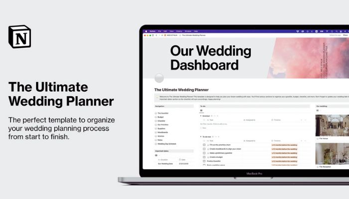 10 Best Notion Wedding Planner Templates to Plan Your Dream Day Like a Pro 5 The Ultimate Notion Wedding Dashboard