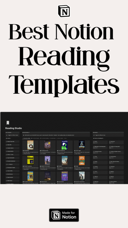 Best Notion reading templates