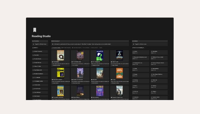 Nook Reading Studio Dark Mode