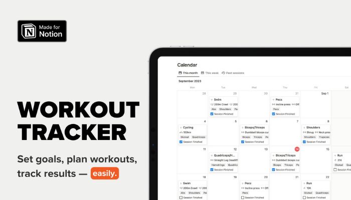 Notion Workout Tracker
