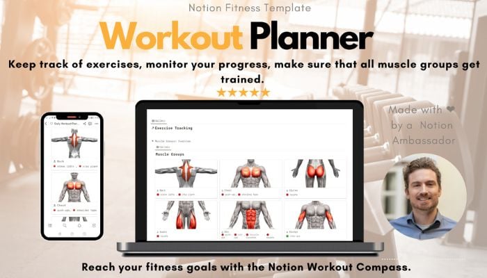 Workout Compass Notion Template