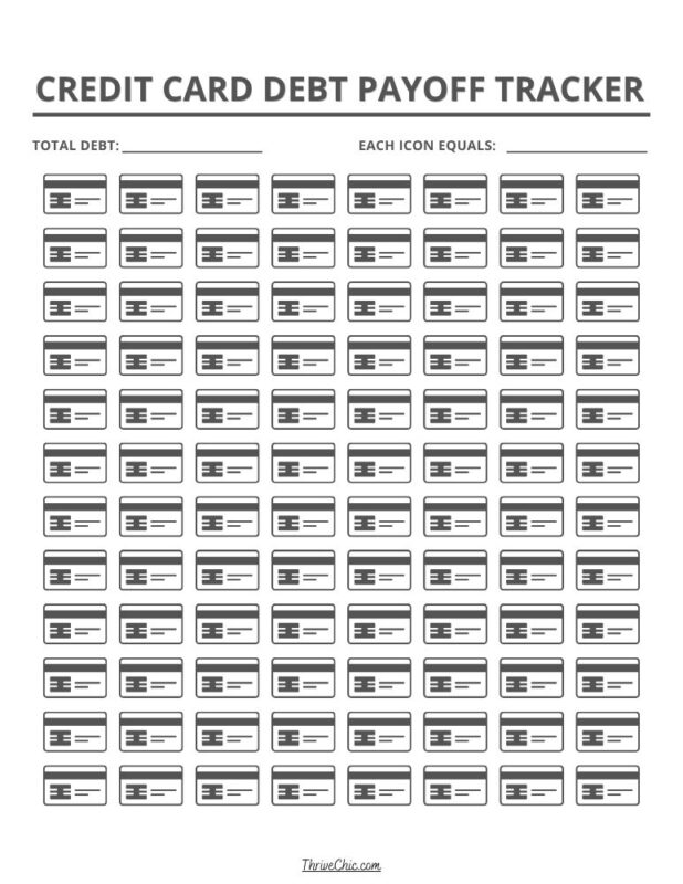 Credit Card Debt Payoff Tracker 1