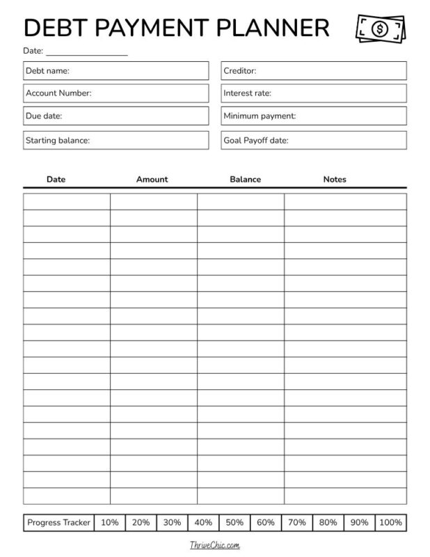 Debt Payment Tracker 4