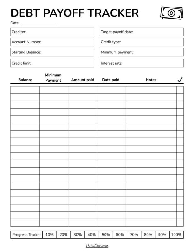 Debt Payoff Tracker 3