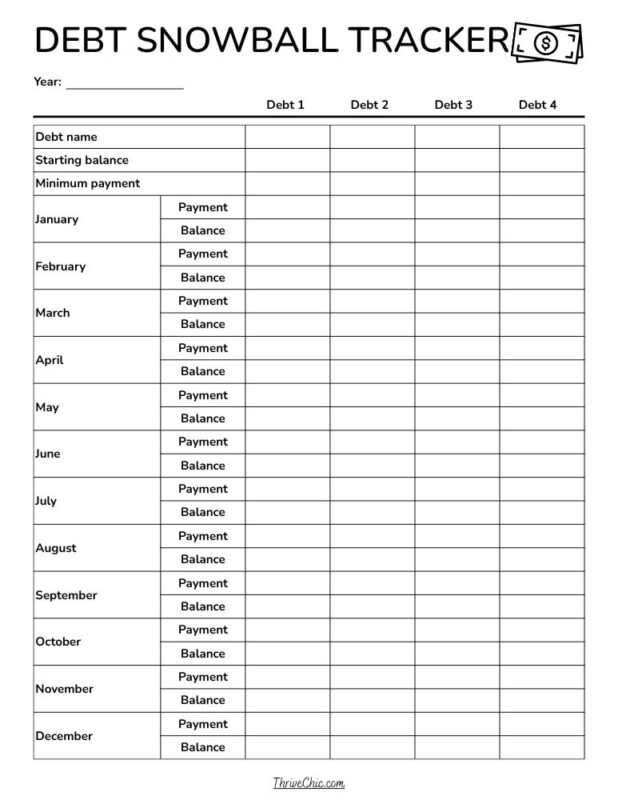 Debt Snowball Tracker