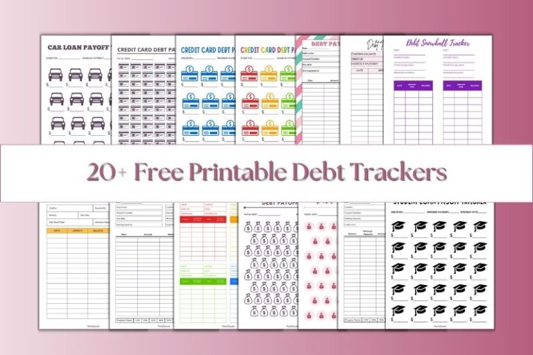 Free Printable Debt Trackers Featured